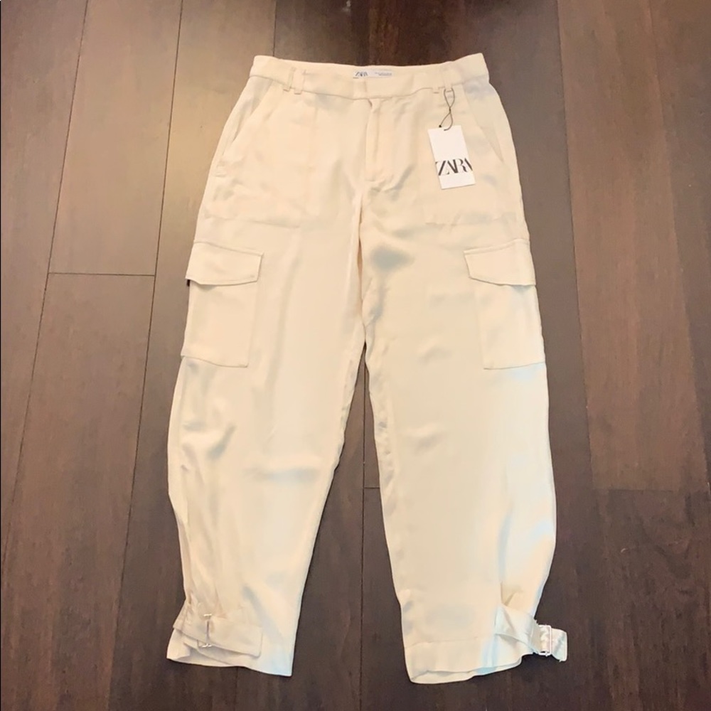 Zara Silk-Like Pant Size M
